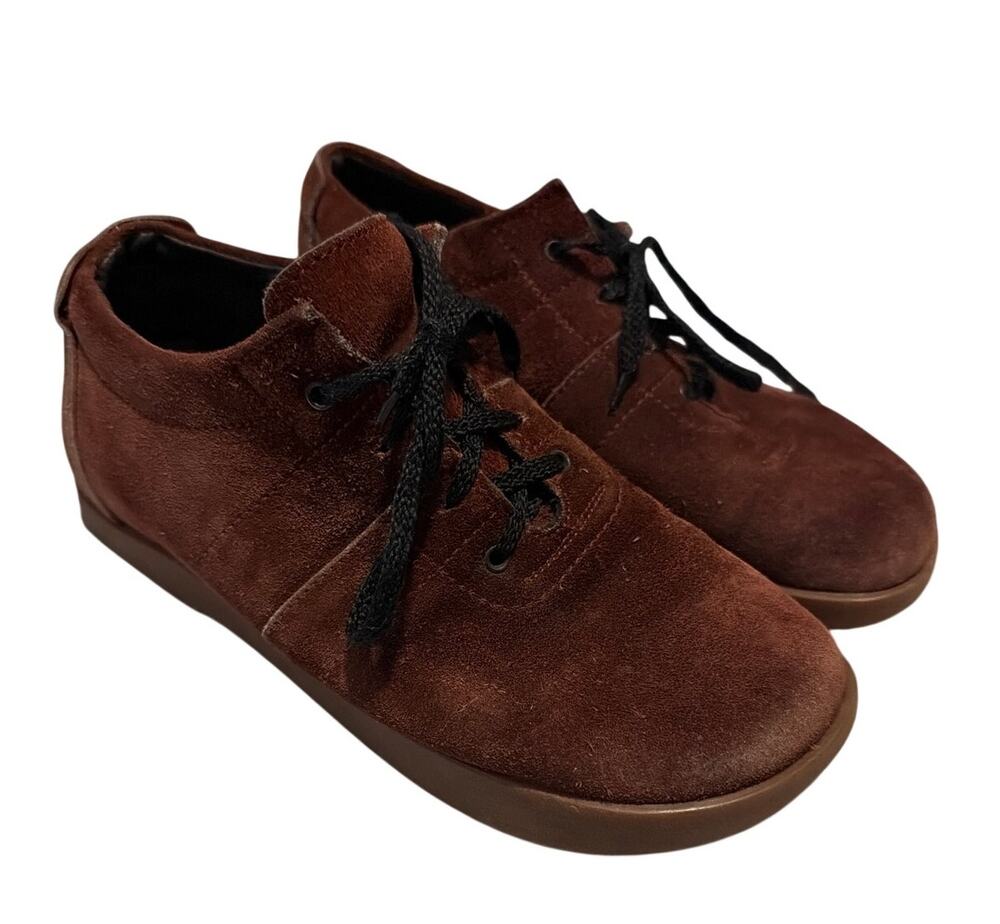 Aketohn Brown Suede Minimalist Barefoot Shoes Zero Drop Italy Unisex 37